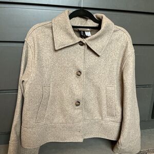 Divided Cream Teddy Jacket